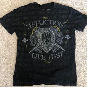 Men’s Black Affliction shirt